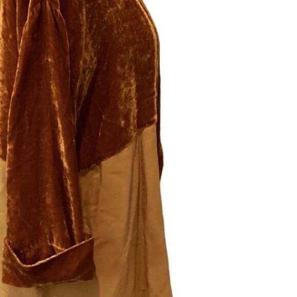 Tina + Joe Anthropologie Cardigan Silk Blend Made In USA Crushed Velvet XS - Picture 6 of 8